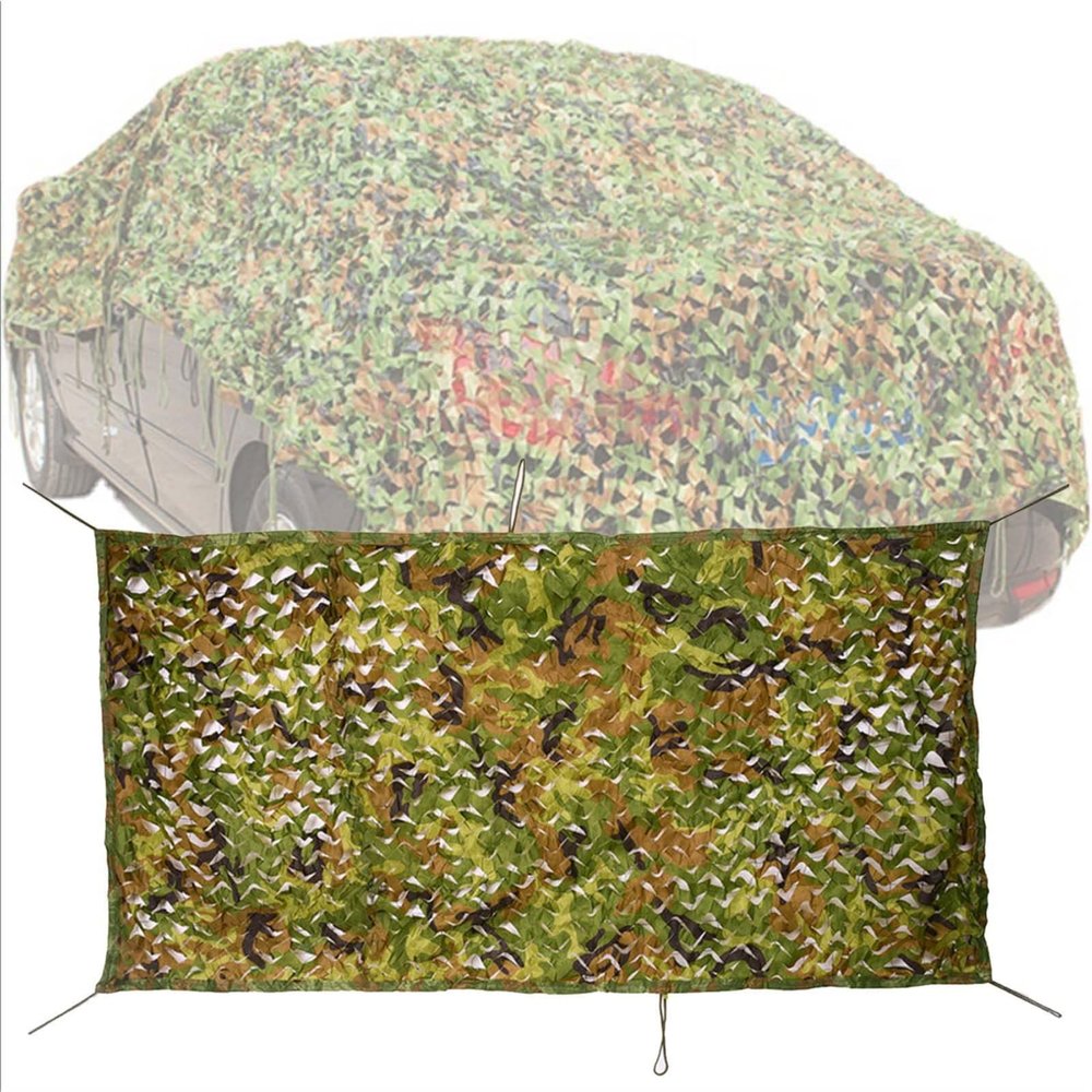 Pealihuy Camouflage Net Sunscreen Nets Camouflage Netting for Hunting Blind Sunshade Shooting Theme Party Decoration,8X10m