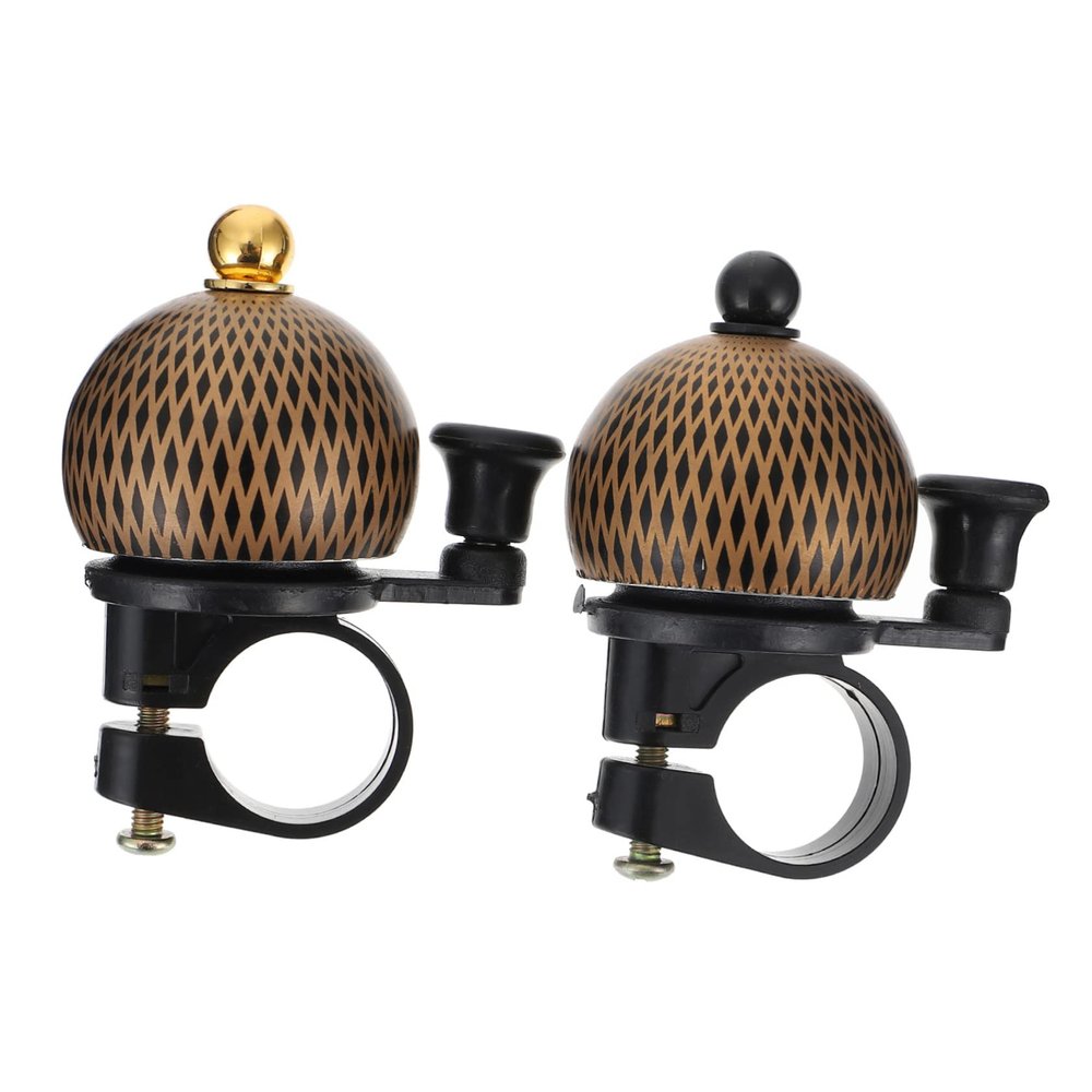 2pcs Professional Handlebar Bike Bells Aluminum Alloy Cycling Accessory Crisp Sound for Mountain and Road Fits Handlebars Essential Safety Warning Tool