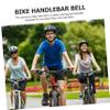 2pcs Professional Handlebar Bike Bells Aluminum Alloy Cycling Accessory Crisp Sound for Mountain and Road Fits Handlebars Essential Safety Warning Tool view 4