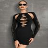AIEBO Dresses for Women Dress Women's Dress Cut Out Front Bodycon Dress Dresses (Color : Black, Size : Small) view 1