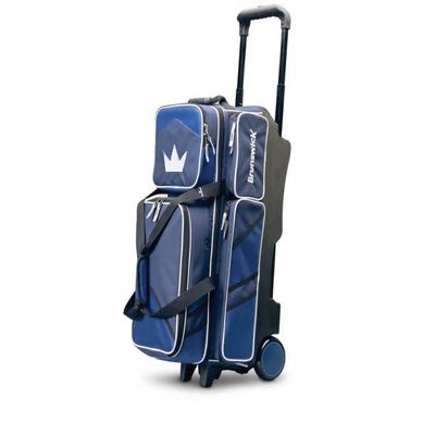 Brunswick Quest Triple Roller Bowling Bag (Blue)