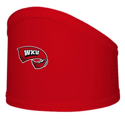 Western Kentuky University Sports Headband for Men, Football Skull Wrap with College Logo and Design - Stretchy Moisture Wicking 100% Polyester