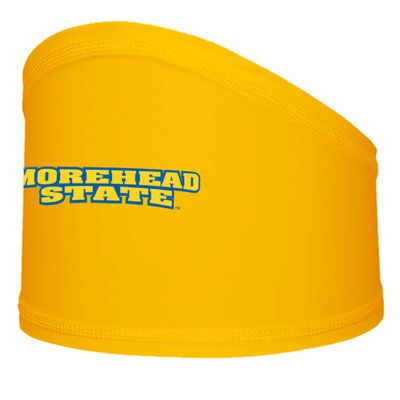 Morehead State University Sports Headband for Men, Football Skull Wrap with College Logo and Design - Stretchy Moisture Wicking 100% Polyester