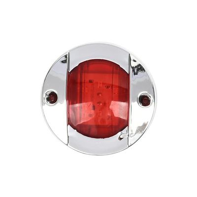 12V LED Stern Light Boat Marine Navigation Light Trailer truck side lights Stainless Steel (Red)