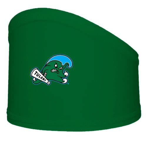 Tulane University Sports Headband for Men, Football Skull Wrap with College Logo and Design - Stretchy Moisture Wicking 100% Polyester