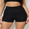 SOFULU Textured Solid Shorts (Color : Black, Size : Medium) view 3