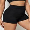 SOFULU Textured Solid Shorts (Color : Black, Size : Medium) view 4