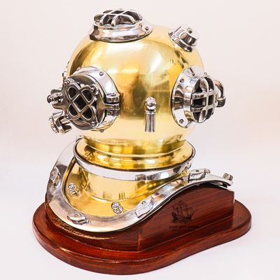 Asian Arts Global Diving Helmet | Decorative Marine Scuba Diver Helmet | Unique Home Decor & Nautical Theme | Perfect for Housewarming & Christmas Decorations