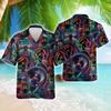 Bowling Hawaiian Shirt for Men - Neon Ball Cruise Shirt, Button Down Shirt Short Sleeve (MP_Bowling_01) Size XL view 2