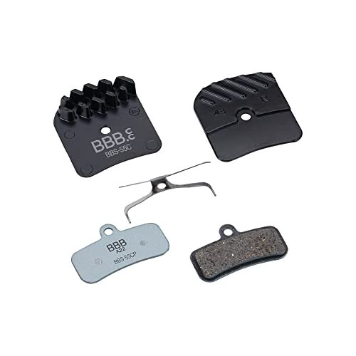 BBB Cycling Shimano Disc Brake Pads I Cooling Fins for Optimal Heat Dissipation I Organic Compound Brake Pads I DiscStop Coolfin BBS-55C