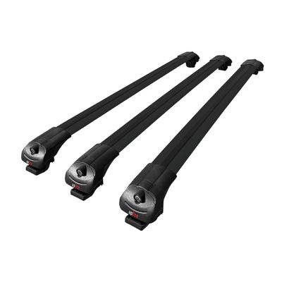 accessorypart Compatible with Skoda Yeti 2009-2017 ACE-1 Car Roof Rack Cross Bar Black Aluminium 3 Bars