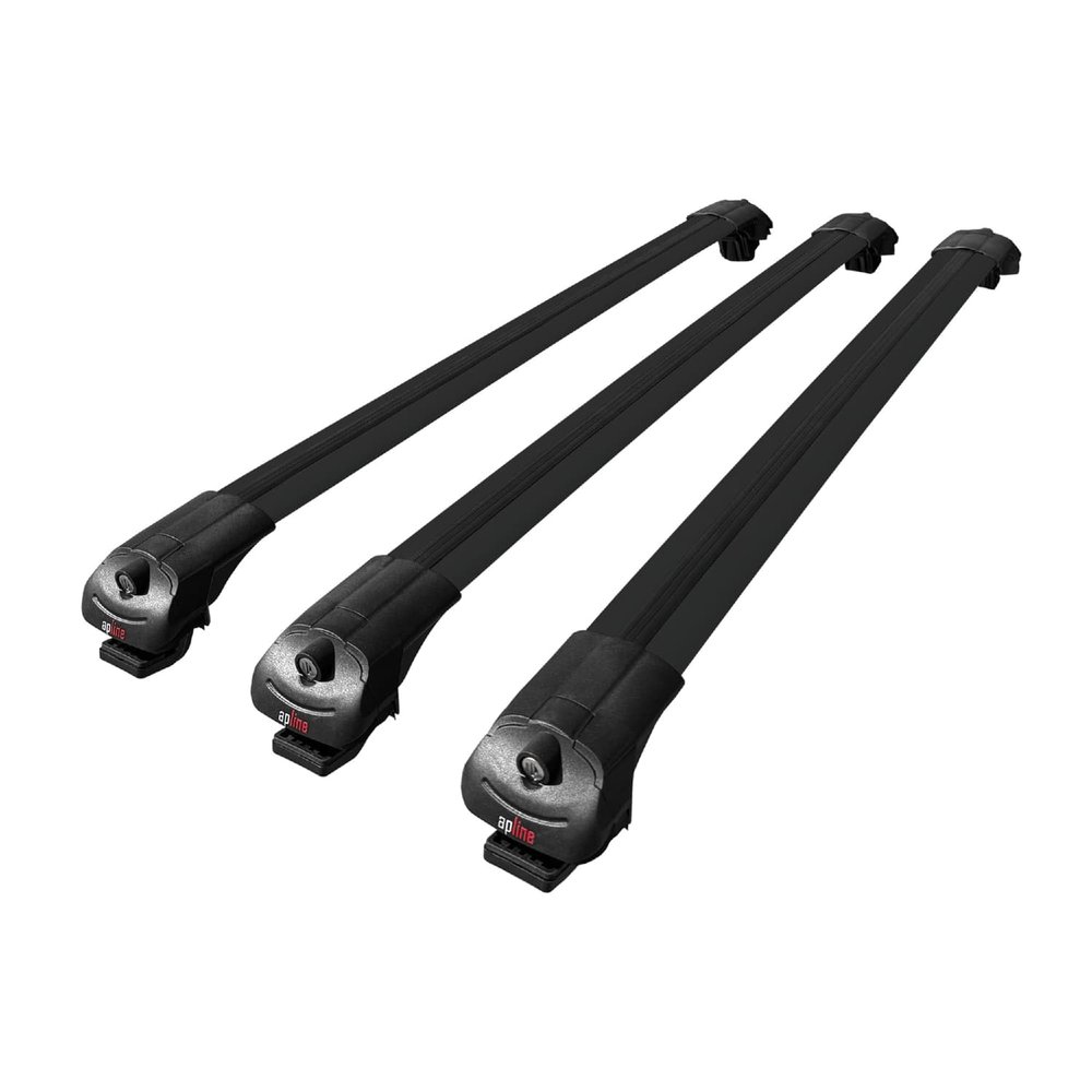 accessorypart Compatible with Skoda Yeti 2009-2017 ACE-1 Car Roof Rack Cross Bar Black Aluminium 3 Bars