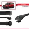accessorypart Compatible with Skoda Yeti 2009-2017 ACE-1 Car Roof Rack Cross Bar Black Aluminium 3 Bars view 3
