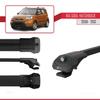 accessorypart Compatible with Kia Soul (AM) 2008-2013 ACE-1 Model Car Roof Rack Cross Bar Black Aluminium 3 Bars view 3