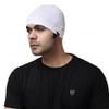 BISMAADH Helmet Liner Sweat Wicking Beanie Skull Cap Hats. Cycling Running Fishing Camping Riding Fits Under Helmets Cap, White, One Size