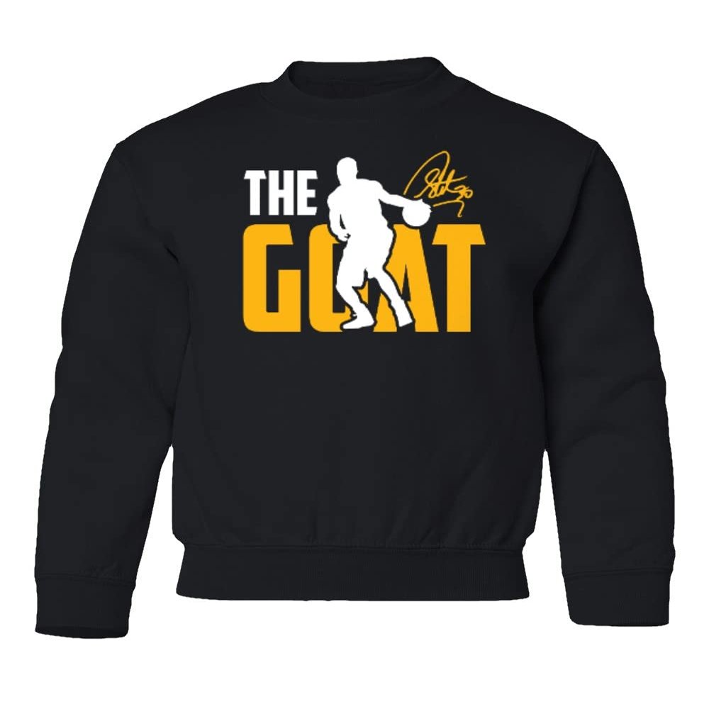 Curry The Goat San Francisco Basketball Fans Youth Crewneck Sweatshirt (Black, Youth X-Large)