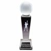 Same Day Awards Crystal Collegiate Baseball Trophy - 8.5 Inch Custom Engraved Award Gift for Player Team & Coach Recognition Tournaments Leagues Championships view 1