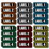 AZ House of Graphics Custom Labels Personalize Tool Boxes, Bins, Jars & More - 8 Pack (4 per Sheet) - 3" x 1.1" Rectangular Vinyl Labels - White - Laminated UV Shield Weatherproof view 1