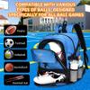 HAMISH Soccer Bag Blue Soccer Backpack Bags for Basketball Volleyball Baseball Football with Ball Compartment and Separate Cleat view 3
