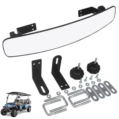 Golf Cart Rear View MirrorHKOO 16.5 Inch Extra Wide Panoramic Golf Cart Rear View Mirror Fit for EZGO, Yamaha, Club Car