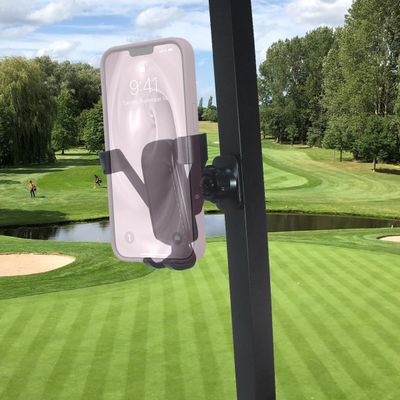 2025 UpgradedHKOO Golf Cart Magnetic Phone Mount Holder for iPhone/Galaxy/Google Pixel - Fit EZGO, Club Car, Yamaha, ICON, Advanced EV, Upgrade Quick Release &One-Handed Pick and Place