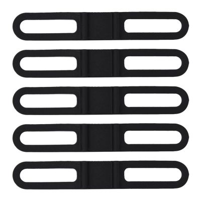 RiToEasysports Strap Bandage, 5Pcs Silicone Fixed Strap Bandage Flashlight Mount Holder Accessories Flashlight Mount Flashlight Mount