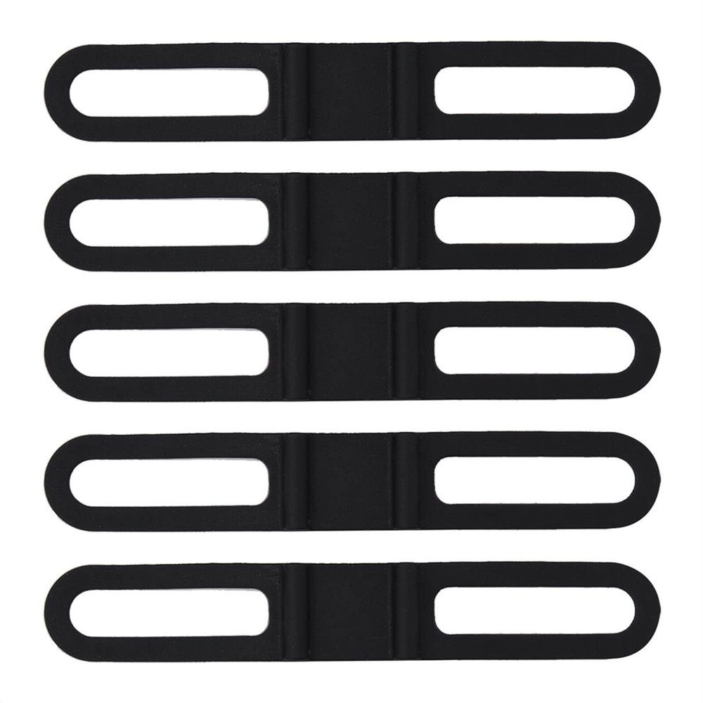 RiToEasysports Strap Bandage, 5Pcs Silicone Fixed Strap Bandage Flashlight Mount Holder Accessories Flashlight Mount Flashlight Mount