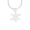10 Pack Silver Puzzle Piece Necklaces  Autism Awareness Silver Puzzle Piece Shaped Charm Necklaces  Autism/Aspergers Necklaces Perfect for Fundraising, Awareness Events and Gift-Giving! view 1