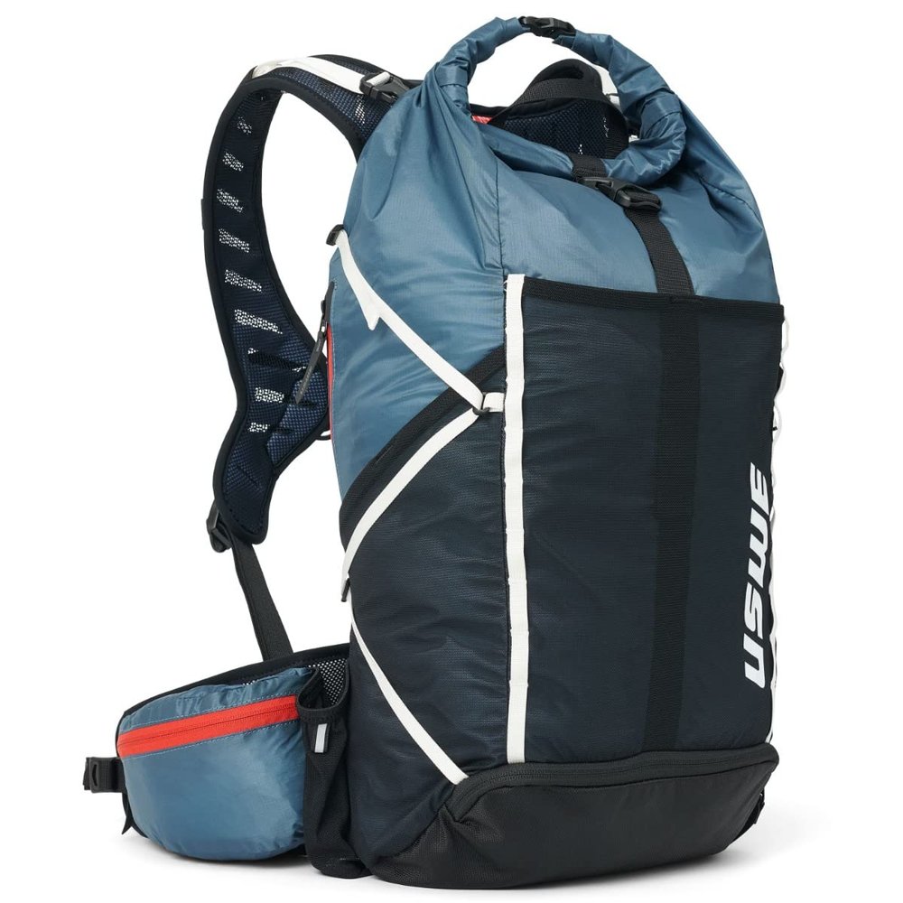 USWE HAJKER ULTRA 30L DAYPACK, Adventure Daypack with Waterproof Rolltop, for Men and Women, Blue