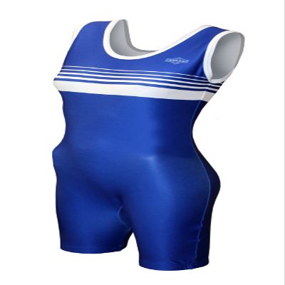 Matman USA The Trojan Women's Wrestling Singlet (Blue, X-Small)
