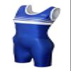 Matman USA The Trojan Women's Wrestling Singlet (Blue, X-Small) view 1
