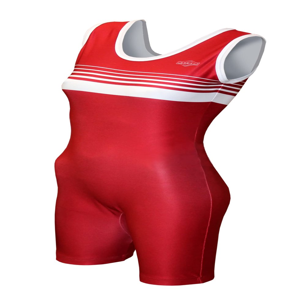 Matman USA The Trojan Women's Wrestling Singlet (Red, X-Large)