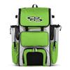 Boombah Superpack Bat Pack -Backpack Version (no wheels) - Holds up to 4 Bats - White/Lime Green - For Baseball or Softball view 1
