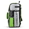 Boombah Superpack Bat Pack -Backpack Version (no wheels) - Holds up to 4 Bats - White/Lime Green - For Baseball or Softball view 4