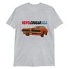 1970 Cougar XR-7 Retro Muscle Car Custom T-Shirt Sport Grey view 1