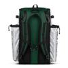 Boombah Superpack Bat Pack -Backpack Version (no wheels) - Holds up to 4 Bats - White/Dark Green - For Baseball or Softball view 2