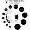 Pierced Owl Glass White Floating Jellyfish Double Flared Plugs, Sold As Pair (10mm (00GA)) view 4