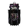 Boombah Rolling Superpack 2.0 Baseball/Softball Gear Bag - 23-1/2" x 13-1/2" x 9-1/2" - Telescopic Handle - Holds 4 Bats - Wheeled Version - Bolt Black/White/Yellow view 1