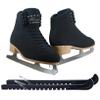 SKATE GURU Jackson Softec Rave Black Womens/Girls Ice Figure Skates - Womens Size 10 view 1