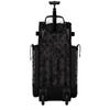 Boombah Rolling Superpack Baseball/Softball Gear Bag - 23-1/2" x 13-1/2" x 9-1/2" - Telescopic Handle - Holds 4 Bats - Wheeled Version - USA Defend Black/Steel view 3