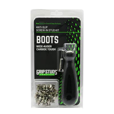 3000A - 4.4mm Prominence - GRIPSTUDS Wading Boot Studs - Pack of 28 - Tungsten Carbide Core Screw in Studs - Spikes for Traction in Wading Boots - Includes Installation Tool