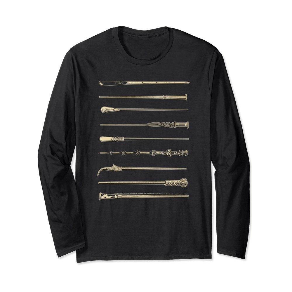 Fantastic Beasts: The Crimes of Grindelwald Wands Long Sleeve T-Shirt