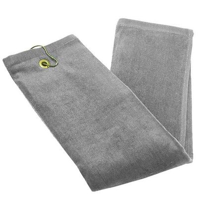 Golf Towels 16X24 Tri-Fold Grommet with Hook Colors 100% Cotton 24Pack 36Pack 60Pack (Silver Grey, 36)