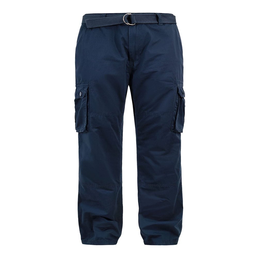 G-Style Men's Essential Enzyme Washed Twill Cargo Pants Navy 34/32
