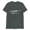2023 Sports Car Z06 C8 Vette Silhouette Custom T-Shirt Dark Heather view 1