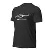 2023 Sports Car Z06 C8 Vette Silhouette Custom T-Shirt Dark Heather view 3