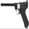 Evike Airsoft - AW Custom 6" Luger P08 Gas Blowback Airsoft Pistol (Color: Silver/Black) view 3