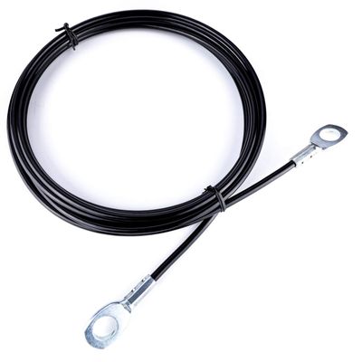 Fitness Pulley Cable,Replacement Cable Machine Accessories,Cable Pulley Attachments for Gym --Thick 5mm(0.2inch) Heavy Duty Steel Wire Rope for Home Gym Cable Pulley Machine (Type-A, 138 inches)