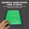 REALN Football Tactics Board Magnetic Soccer Dry Erase Coaches Clipboard-Foldable and Portable Strategy Board Kit (Color : Football-b) view 3
