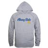 W Republic Albany State University Golden Rams Script Fleece Hoodie Sweatshirts - Heather Grey, Medium view 1